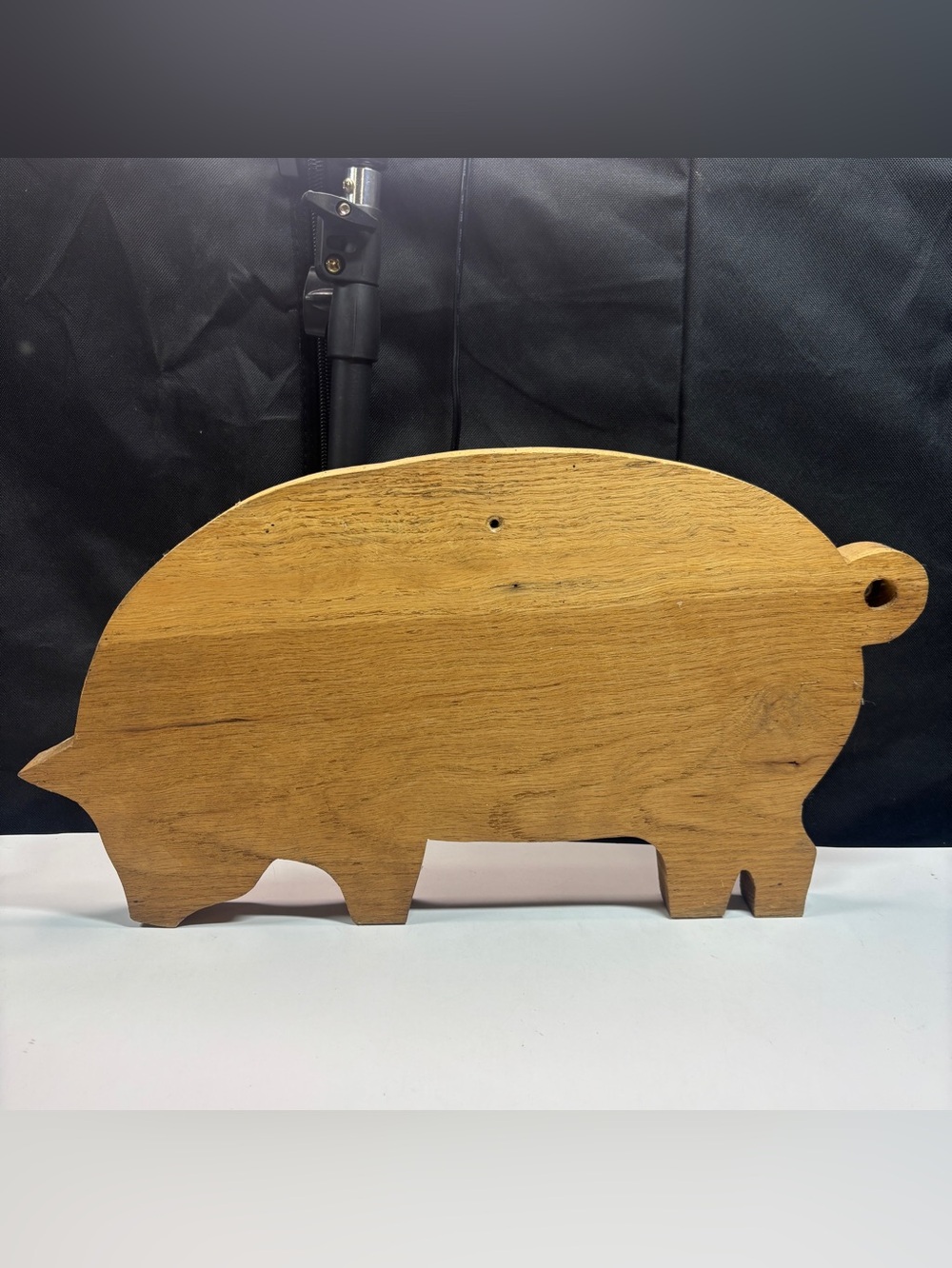 Antique Vintage Primitive Pig Wooden Cutting Board Large Board Used Grandma Core